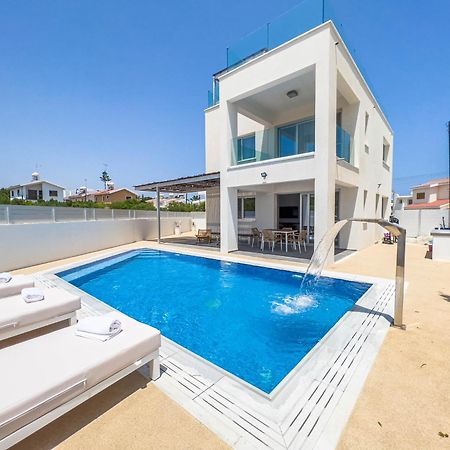 Geo Panoramic Villa +Pool +Game Room +Gym 普罗塔拉斯 外观 照片