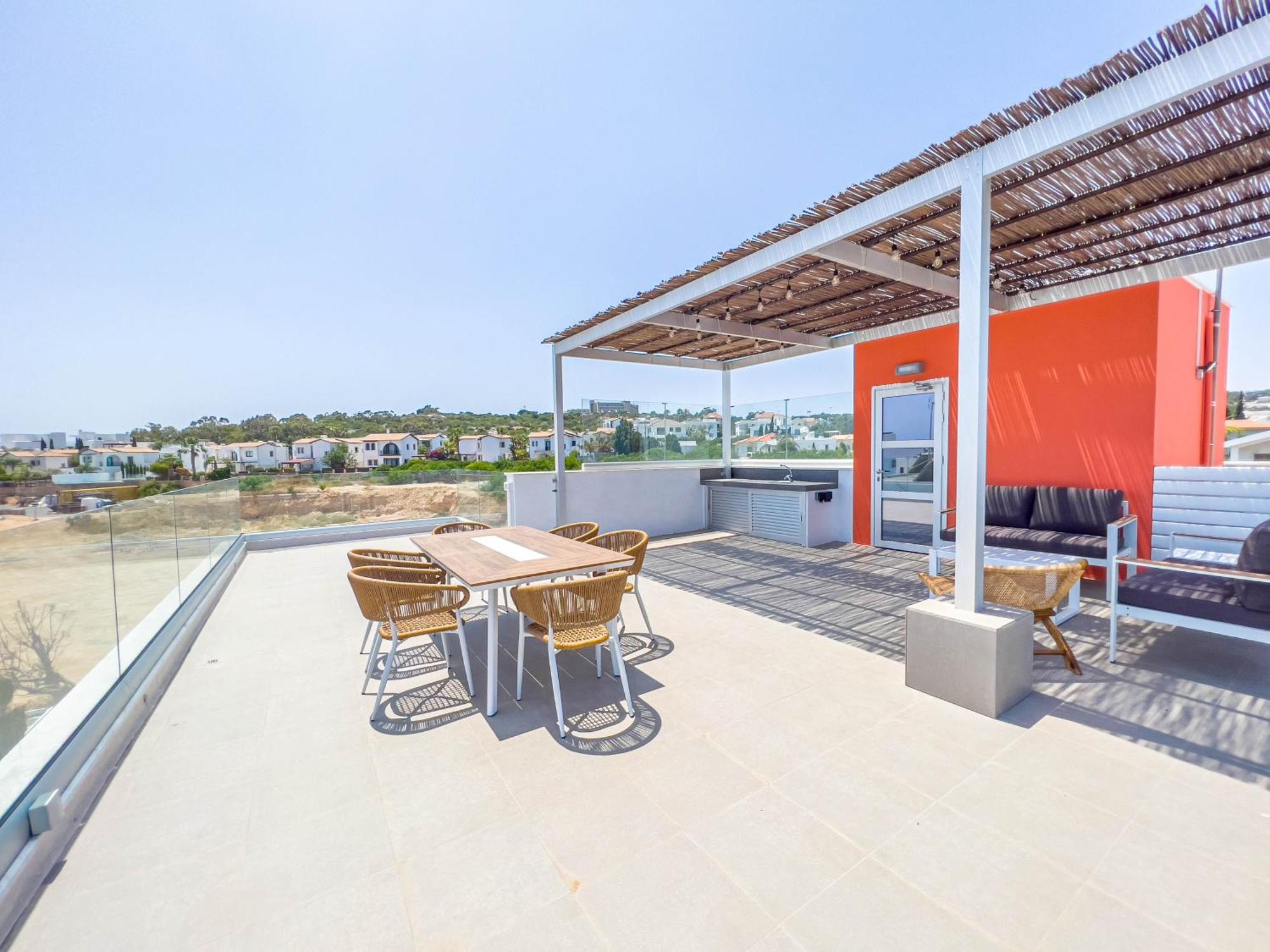 Geo Panoramic Villa +Pool +Game Room +Gym 普罗塔拉斯 外观 照片