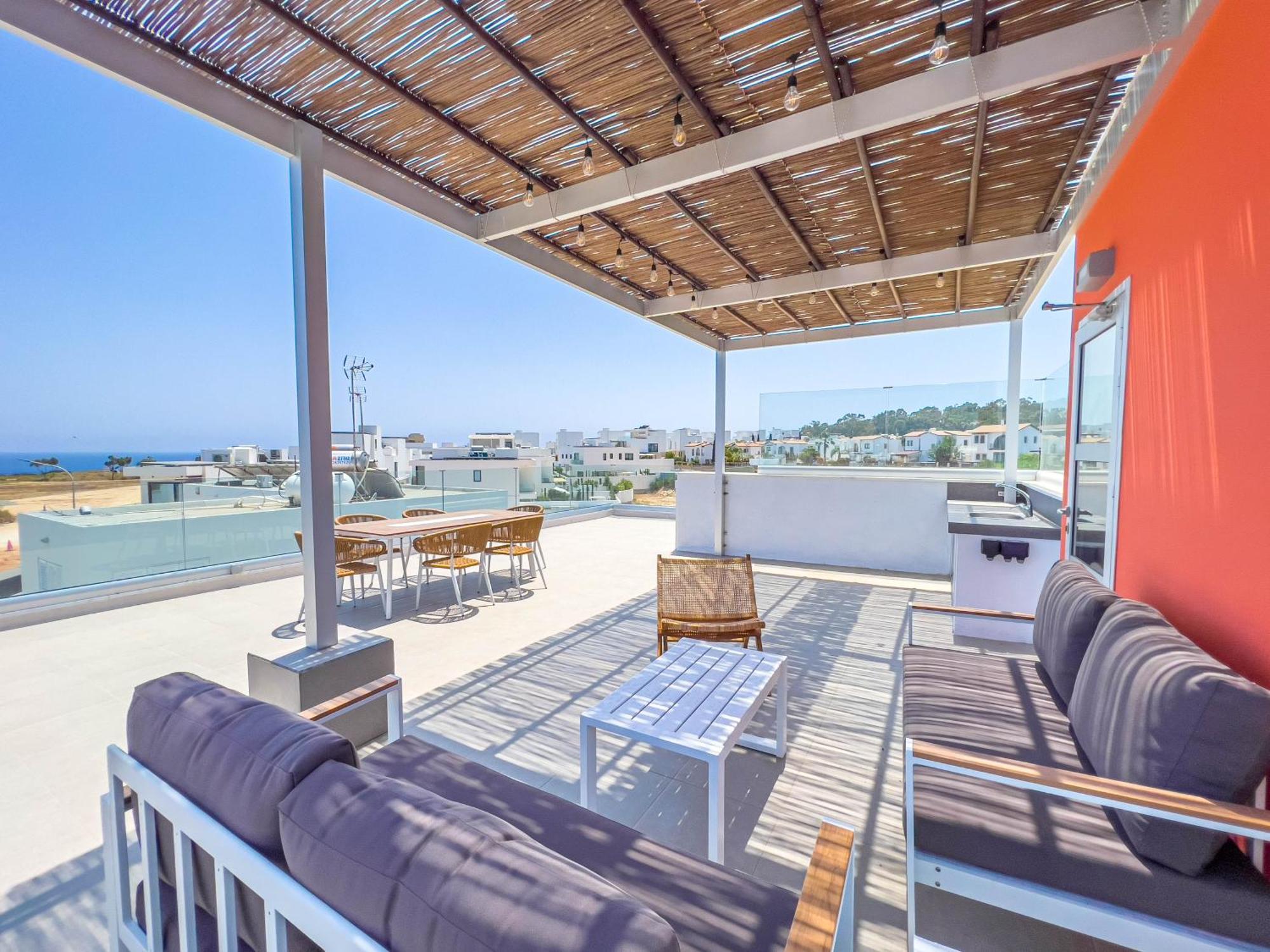 Geo Panoramic Villa +Pool +Game Room +Gym 普罗塔拉斯 外观 照片